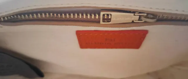 Bolso Piel Gloria Ortiz Rayas Marrón Blanco Negro