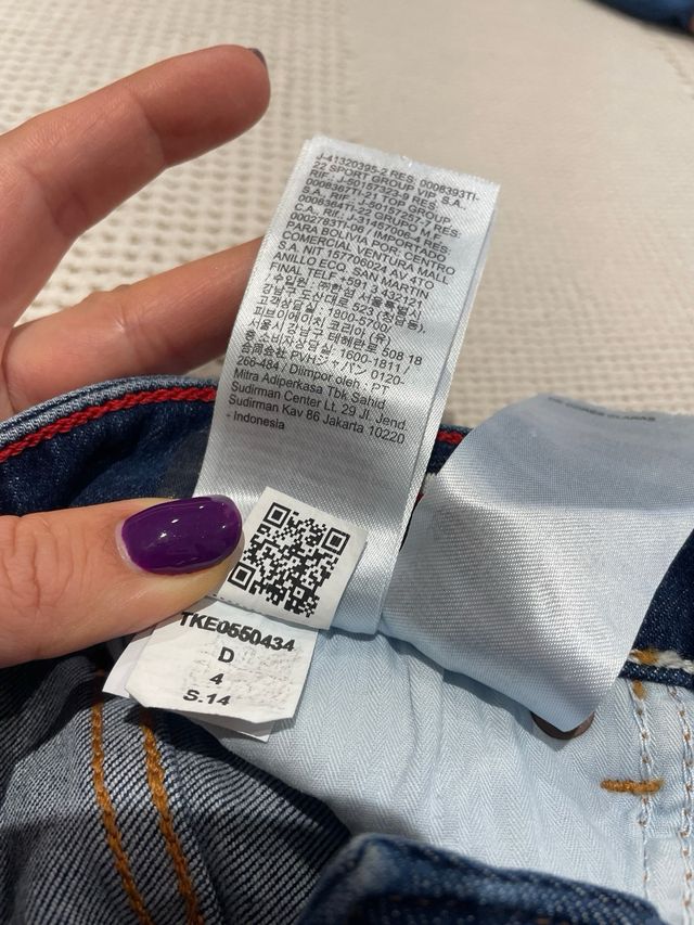 Pantalón vaquero azul Tommy Hilfiger kids