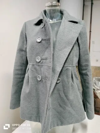 Abrigo gris mujer