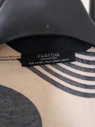 Camisa larga estampada mujer