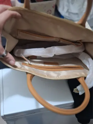 Borsa Pollini Beige/Marrone