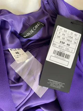 Vestido Matilde Cano Talla 46 Nuevo con etiqueta