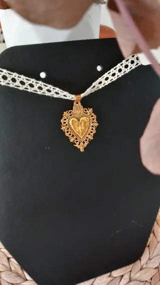 Colgante Corazón Fallera Huertana Traje Regional