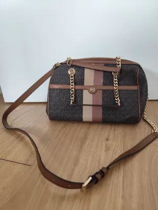 Bolso Michael Kors Blaire Marrón y Beige