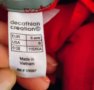 Salopette da sci/neve unisex 6 anni