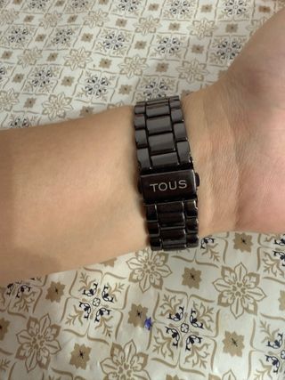 Reloj Tous Mamá Negro y Plateado