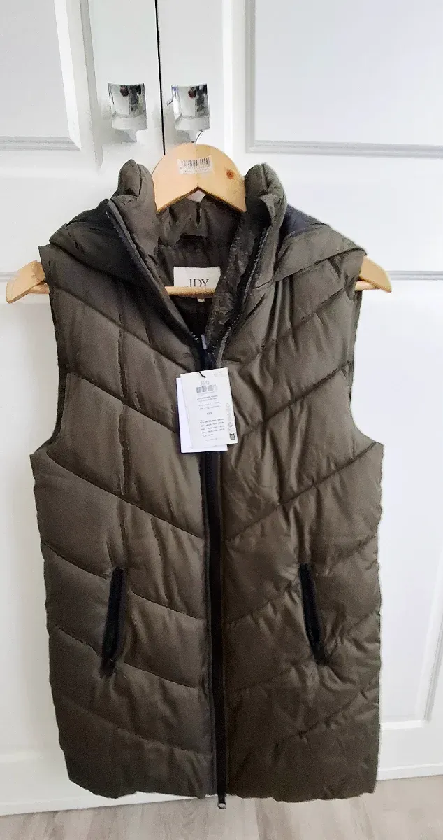 Chaleco acolchado verde JDY XXS