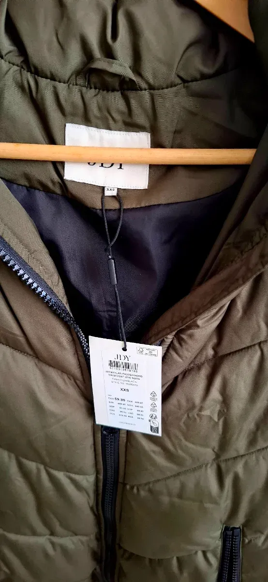 Chaleco acolchado verde JDY XXS