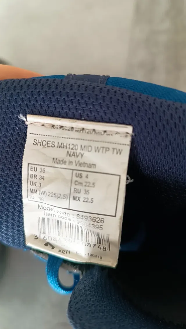 Botas de montaña Quechua niño talla 36