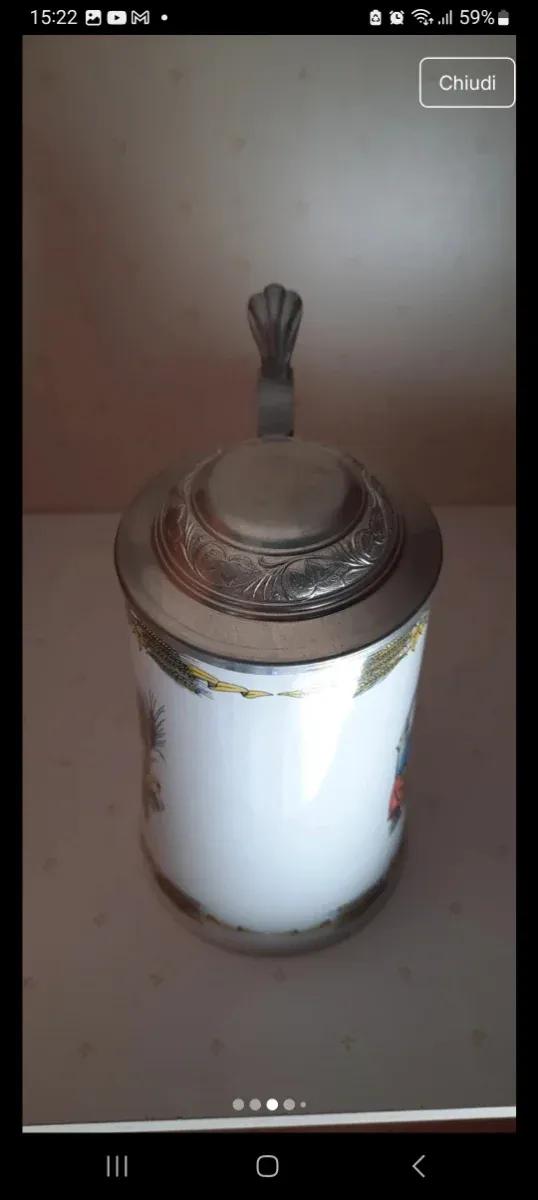 Boccale Tedesco Ceramica Krug/Stein