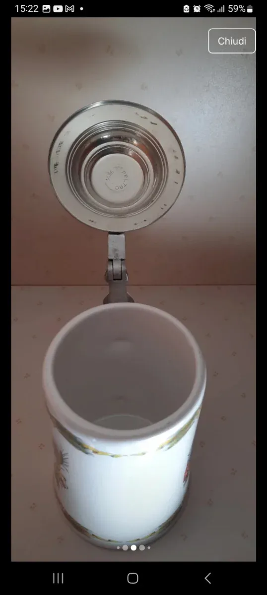 Boccale Tedesco Ceramica Krug/Stein