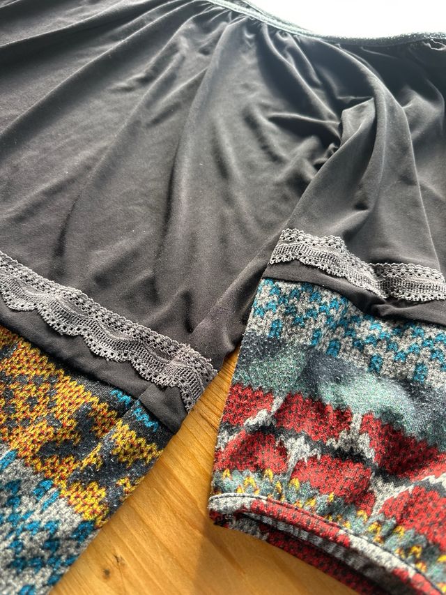 Vestido de invierno estampado