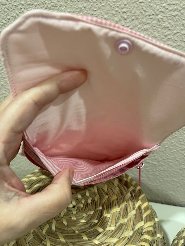 Cartera monedero y tarjetero rosa