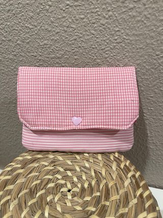 Cartera monedero y tarjetero rosa