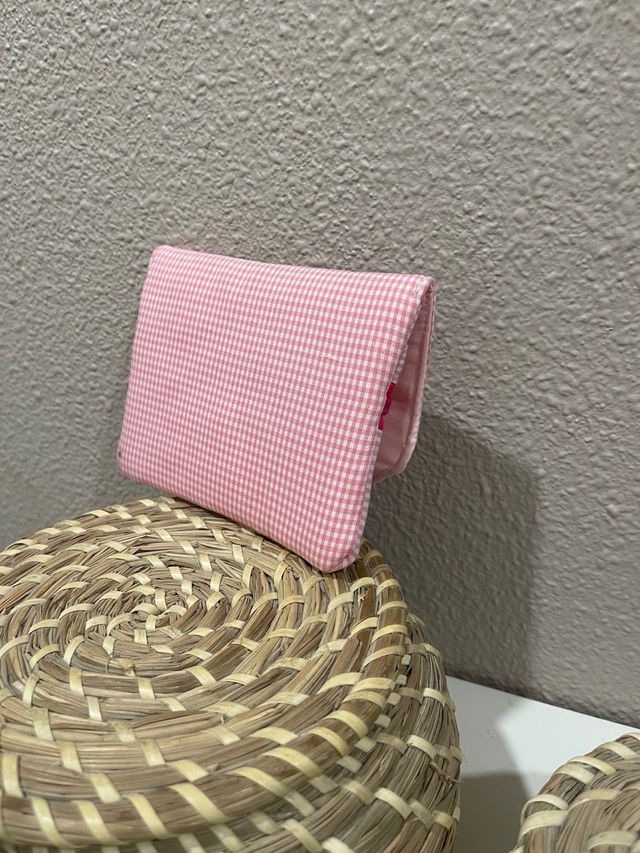 Cartera monedero y tarjetero rosa