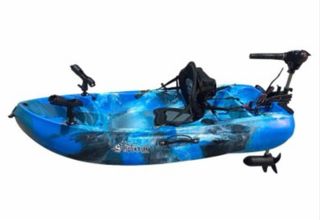 Kayak de pesca azul