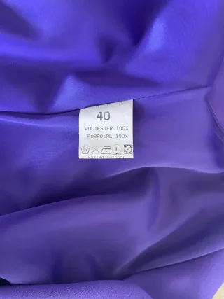Vestido Matilde Cano Morado Talla 40 Nuevo