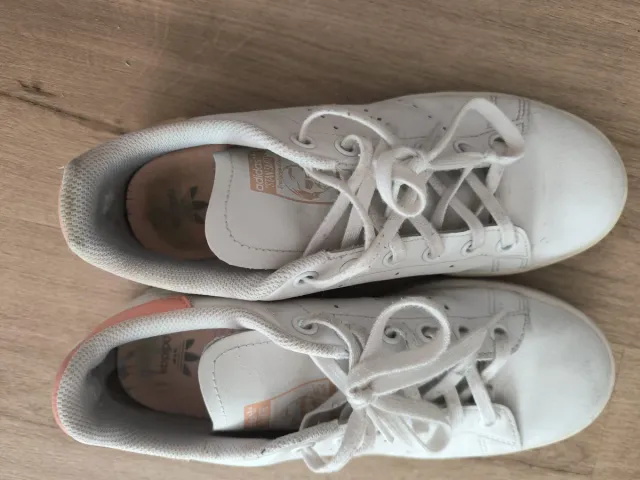 Zapatillas Adidas Stan Smith Mujer Blancas Rosas