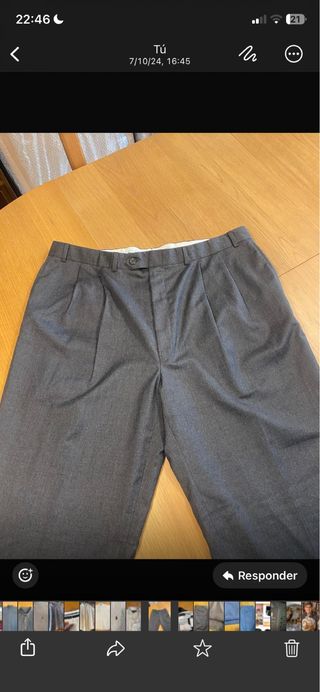 Pantalón hombre de vestir gris