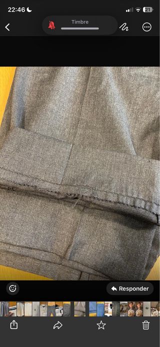 Pantalón hombre de vestir gris