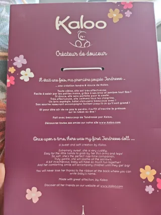 LIQUIDACION Muñeca Kaloo tela bebé