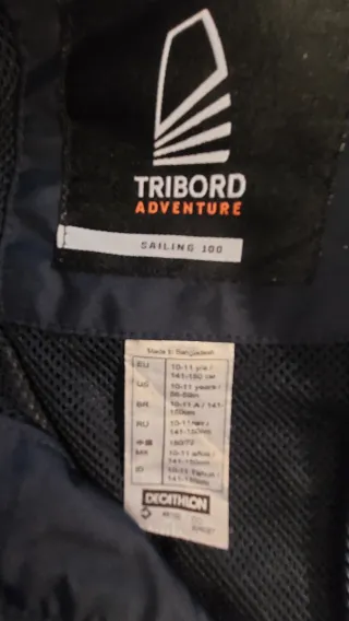 Chubasquero Decathlon Tribord Azul