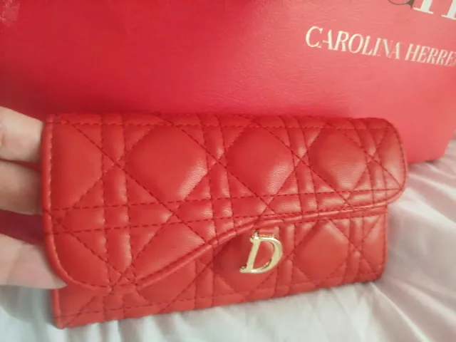 Cartera monedero roja