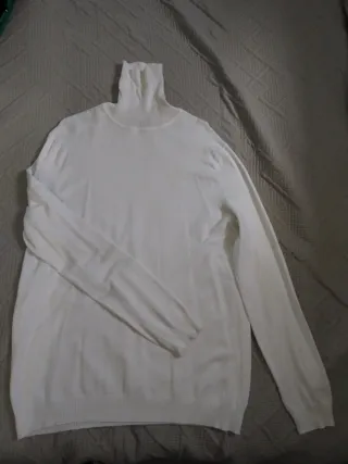 Camisa cuello alto blanca