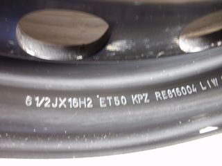 Llanta de repuesto de aleación Renault Megane