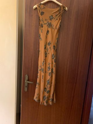 Abito Chemisier Floreale Beige/ Marrone chiaro