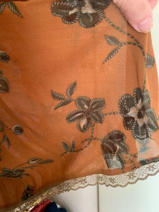 Abito Chemisier Floreale Beige/ Marrone chiaro