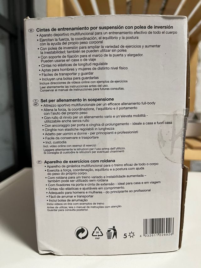 Cintas Entrenamiento Suspensión Crivit