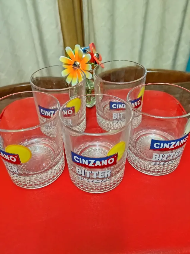 Vasos Cinzano Vintage - Set de 5