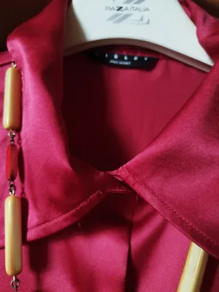 Camicia Stefanel rossa satinata