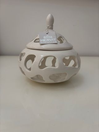 Hervit Porta Cioccolatini Porcellana Bianco