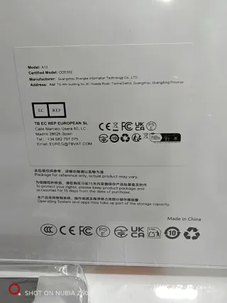 Tablet Odea A10 Blanca y Multicolor