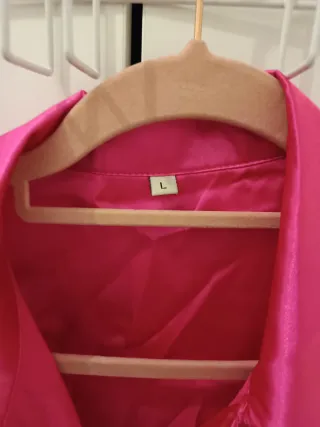 Camisa fucsia de satén