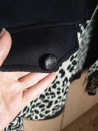 Chaqueta corta vintage leopardo