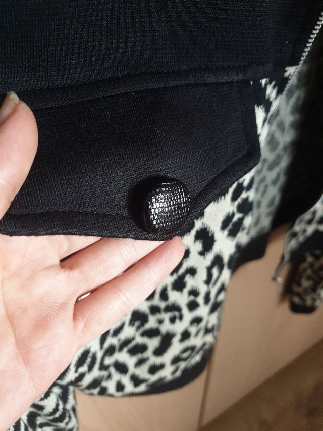 Chaqueta corta vintage leopardo