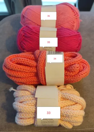 2 ovillos hilo algodón 100%