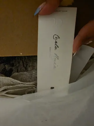 Vestido de novia/fiesta gris y blanco