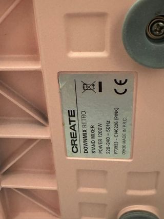 Amasadora Batidora Rosa CREATE