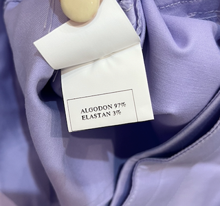 Minifalda lila pastel violeta plisada con cinturón