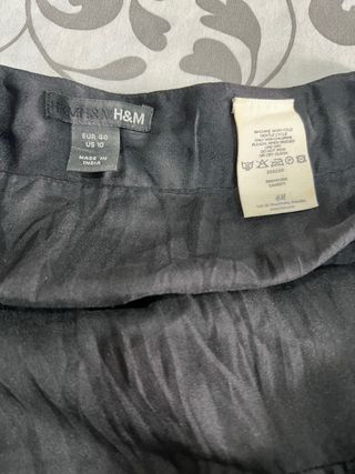 Falda larga negra con brillos