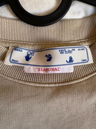 Felpa Off-White Beige Originale