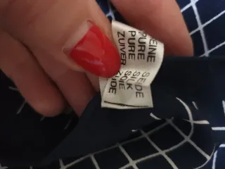 Foulard in seta donna blu e bianco