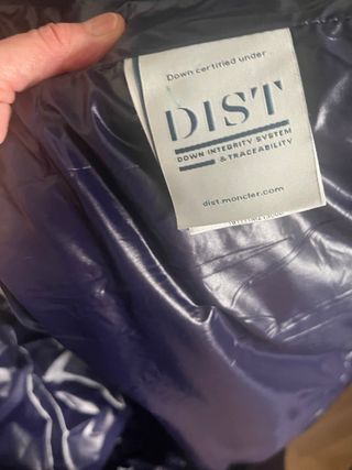 Plumas Moncler azul/morado brillo