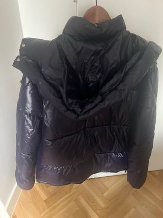 Plumas Moncler azul/morado brillo