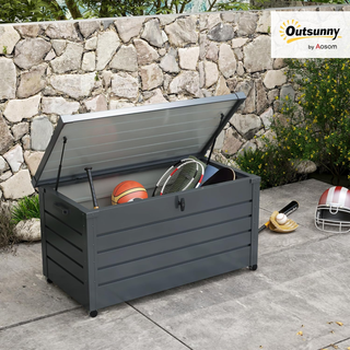 Baule da Giardino da 311L con Serratura, 2 Manigli