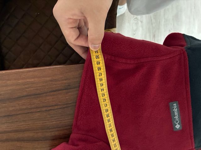 Chaqueta Polar Columbia Cremallera Roja y Negra